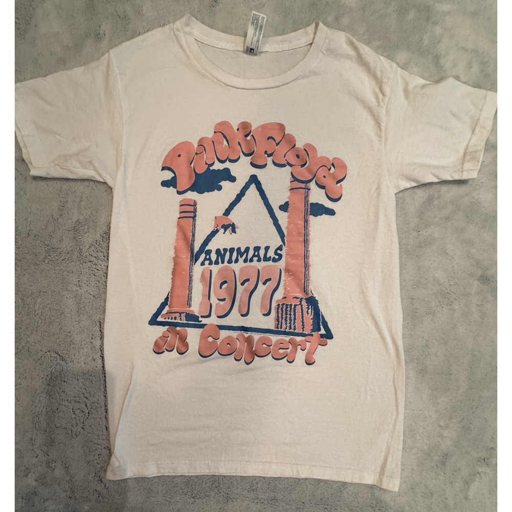 Pink Floyd Animals 1977 Concert Graphic T-Shirt Reprint Yazbek Midweight S